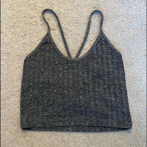 ROMWE Grey Cropped Tank